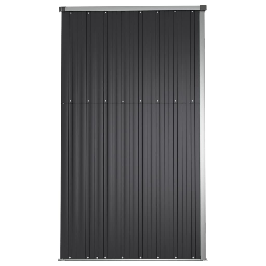 NNEVL Garden Tool Shed Anthracite 161x89x161 cm Galvanised Steel