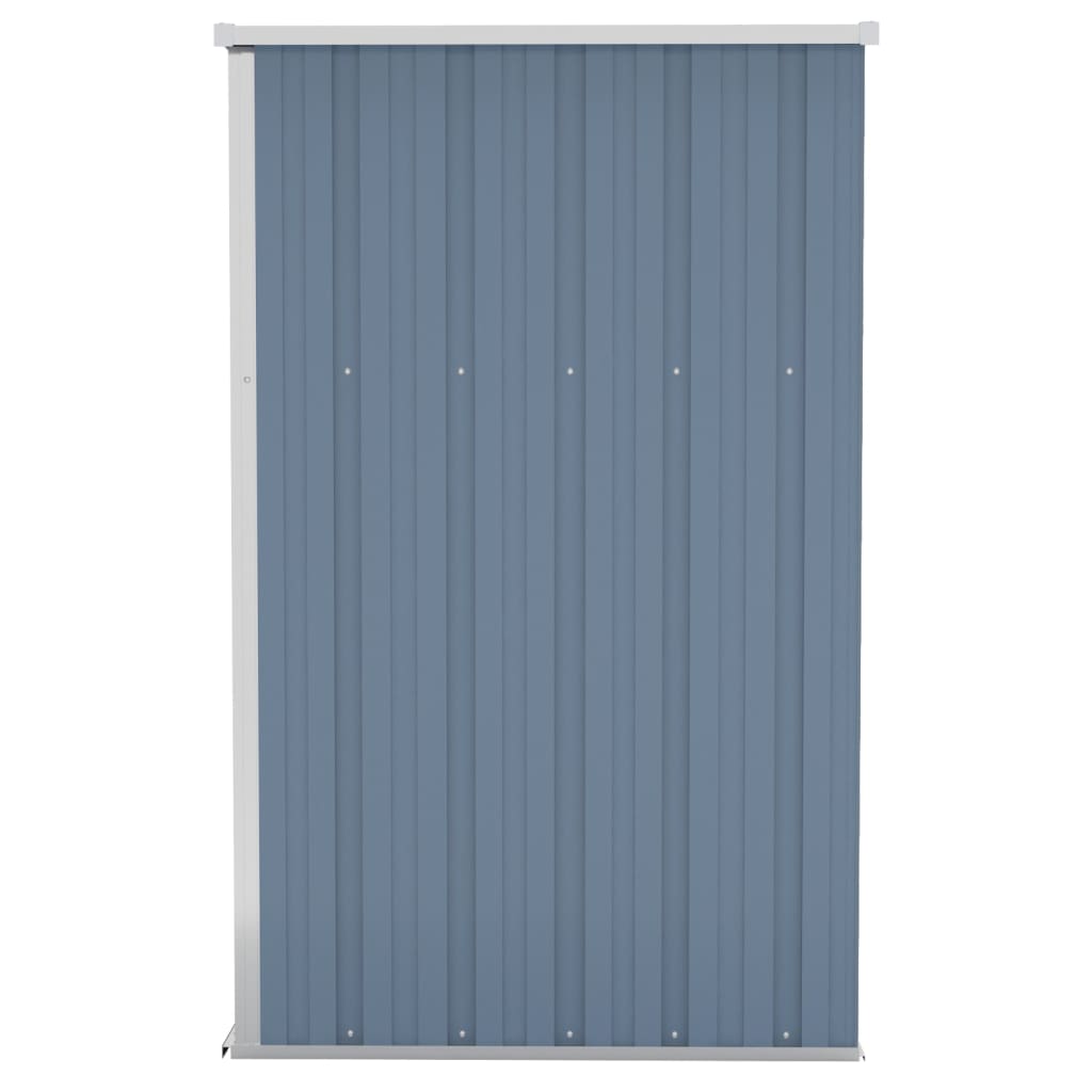 NNEVL Wall-mounted Garden Shed Grey 118x100x178 cm Galvanised Steel