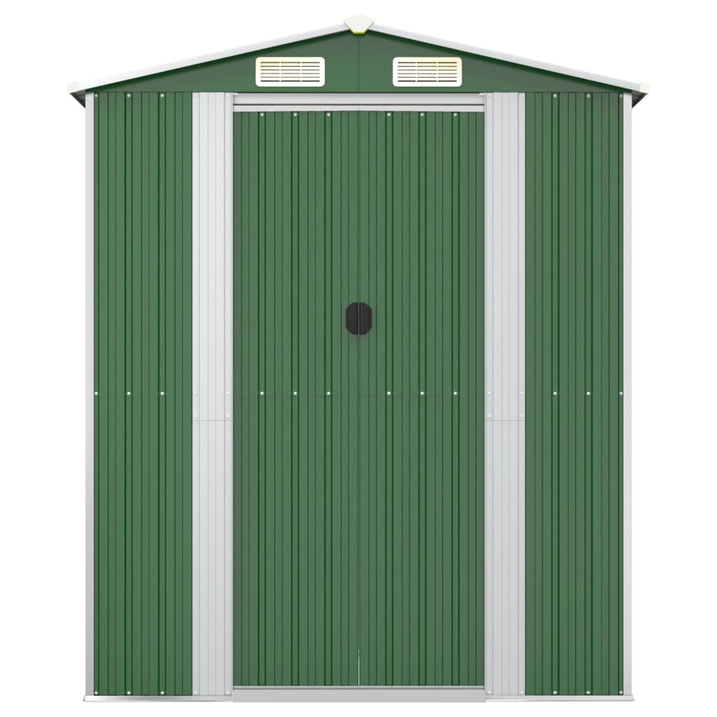 NNEVL Garden Shed Green 192x855x223 cm Galvanised Steel