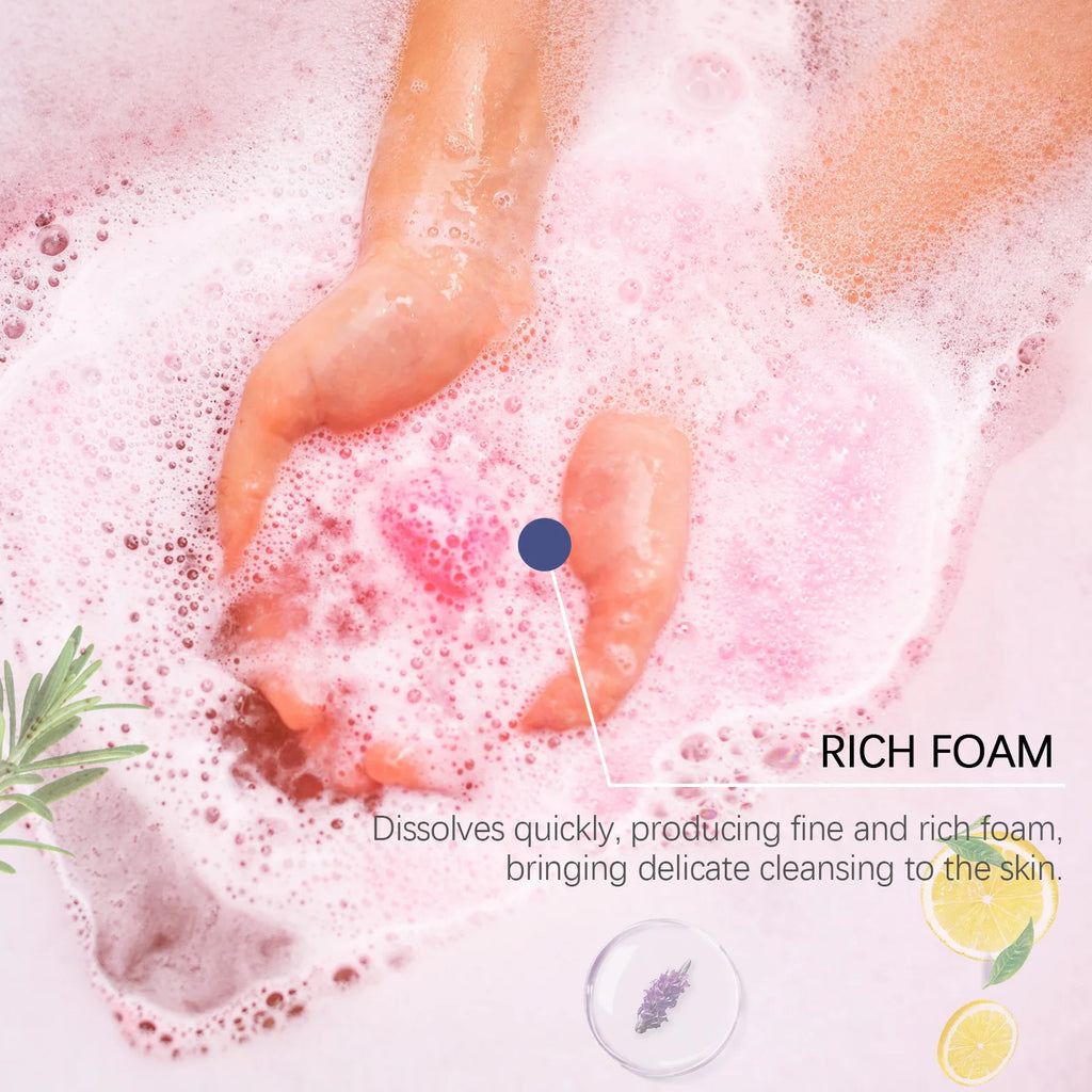 6PCS Colorful Bath Balls Gift Set Deep Moisturizing Skin Exfoliating Reduce Dryness Cheerful Scent Relax Spa Bath Flavor Balls
