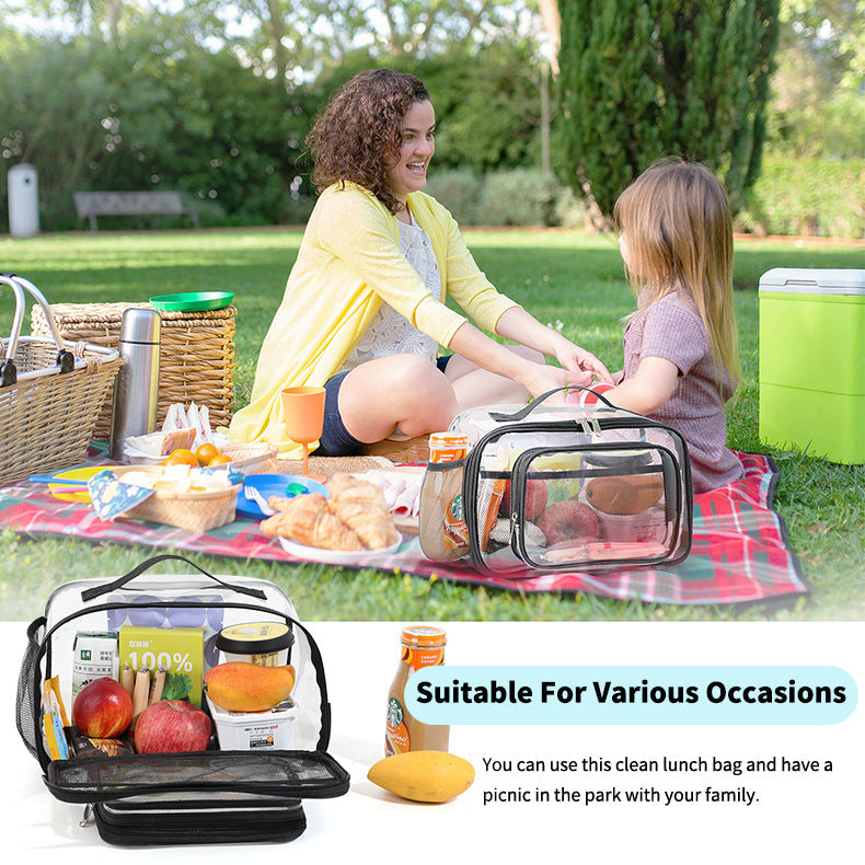 Clear PVC Tote Bag with Handle – Transparent Organizer Bag